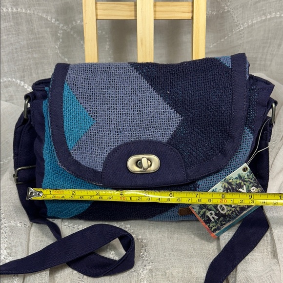 NWT ROXY shoulder cross body hemp cute woven purse - Picture 4 of 16